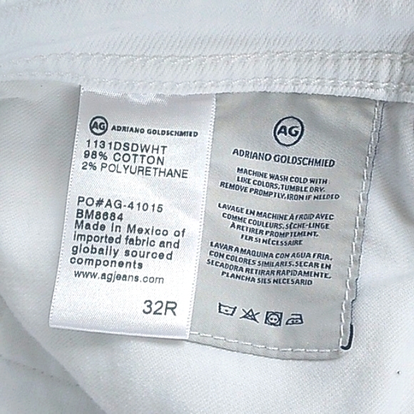 ADRIANO GOLDSCHMED COTTON BLEND THE MATCHBOX SLIM STRAIGHT JEANS WOMANS 32R - Picture 11 of 12